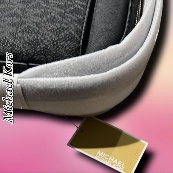 New NWT Michael Kors Jet Set Large Zip Chain Crossbody Purse – Black - Picture 5 of 6